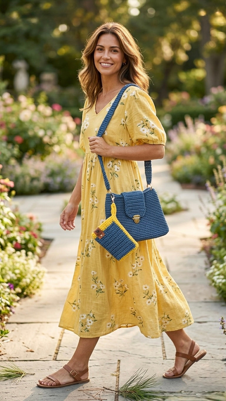 Handmade crochet bag
