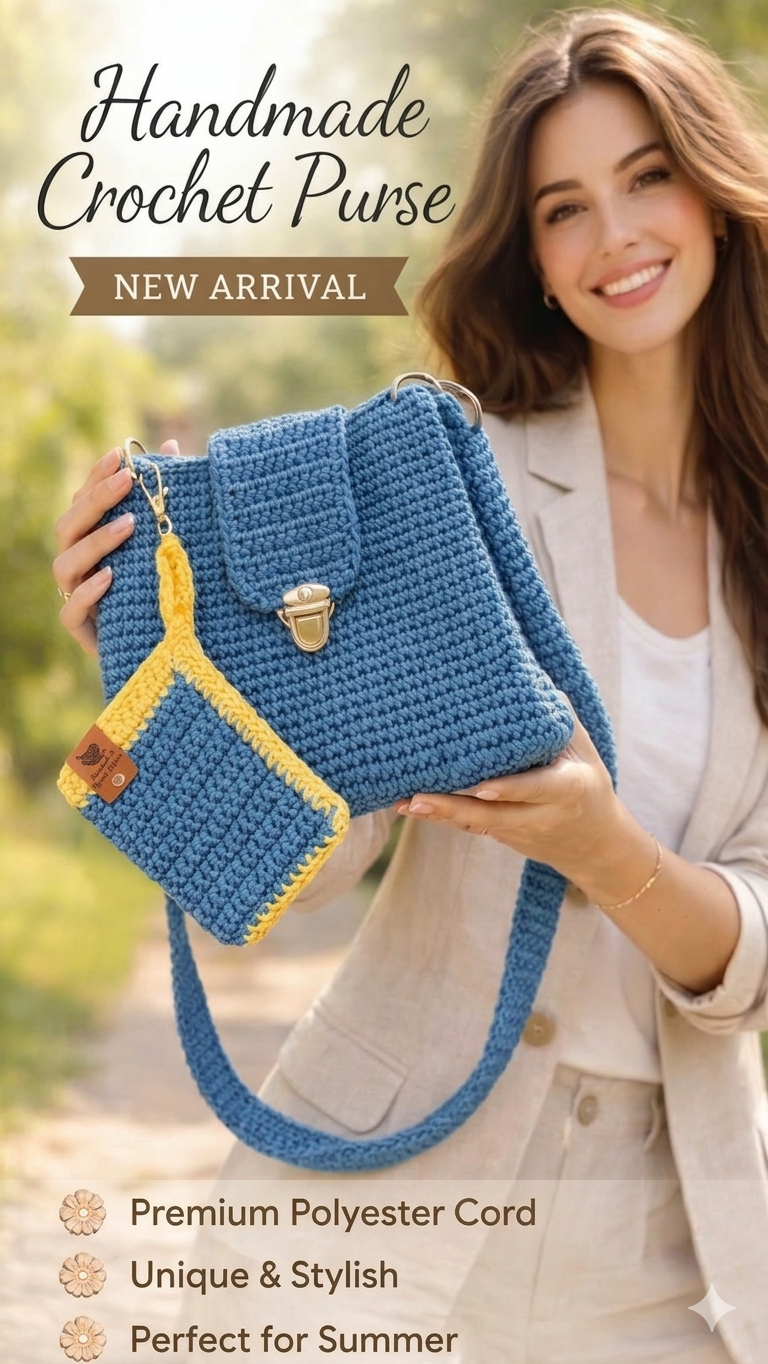 Handmade crochet bag