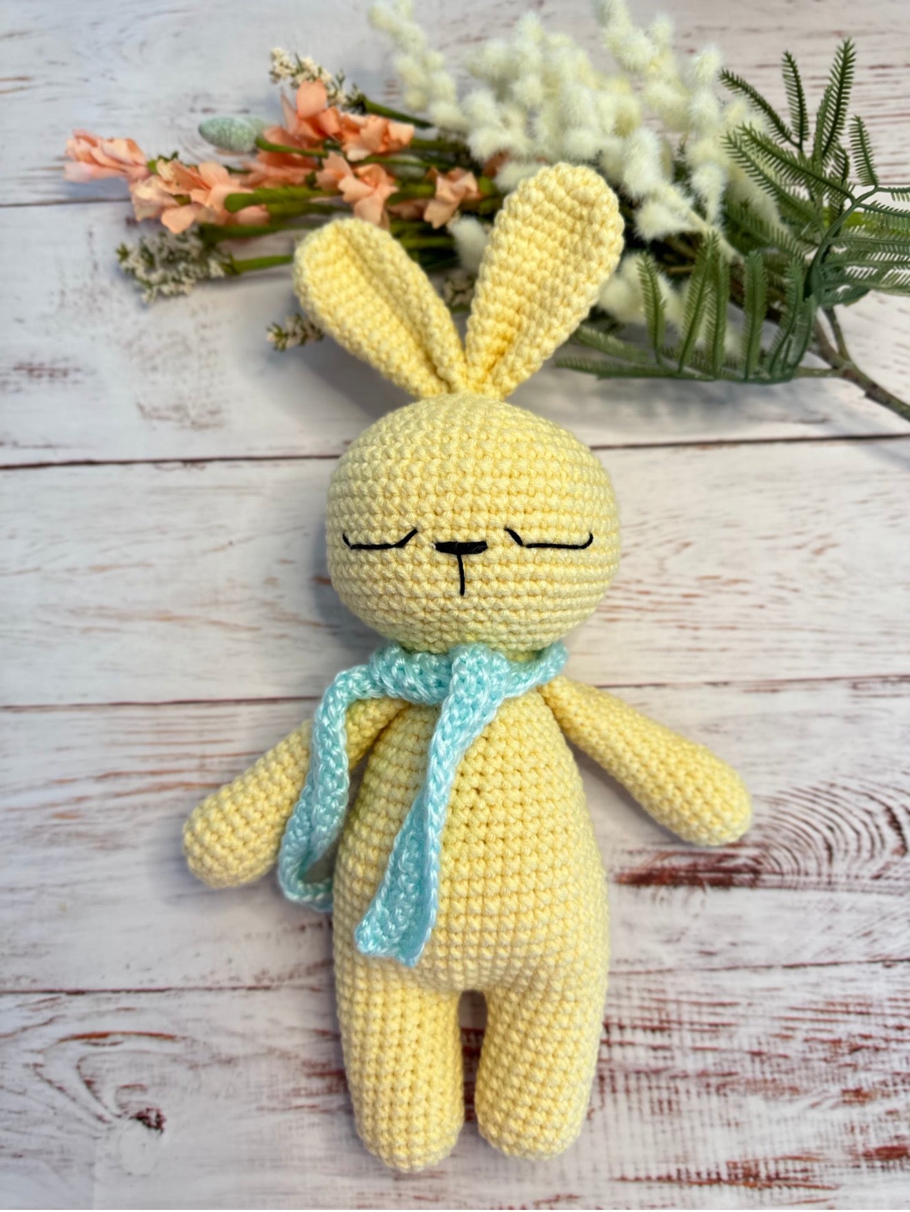 Sleepy Sunshine Crochet Bunny | Made to Order