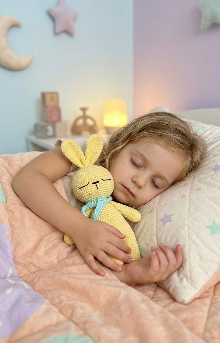 Sleepy Sunshine Crochet Bunny | Made to Order