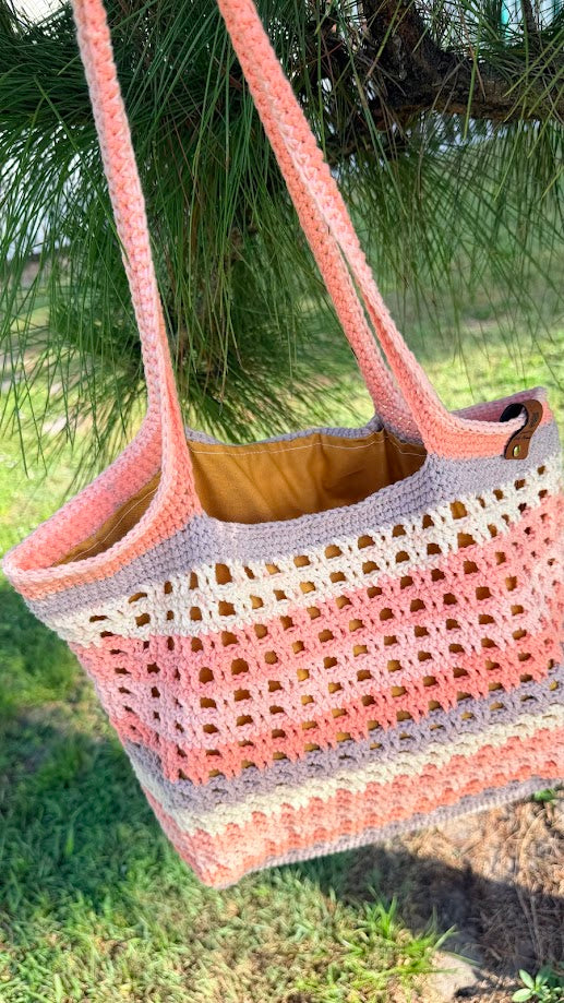 Blossom & Breeze Handmade Crochet Tote Bag