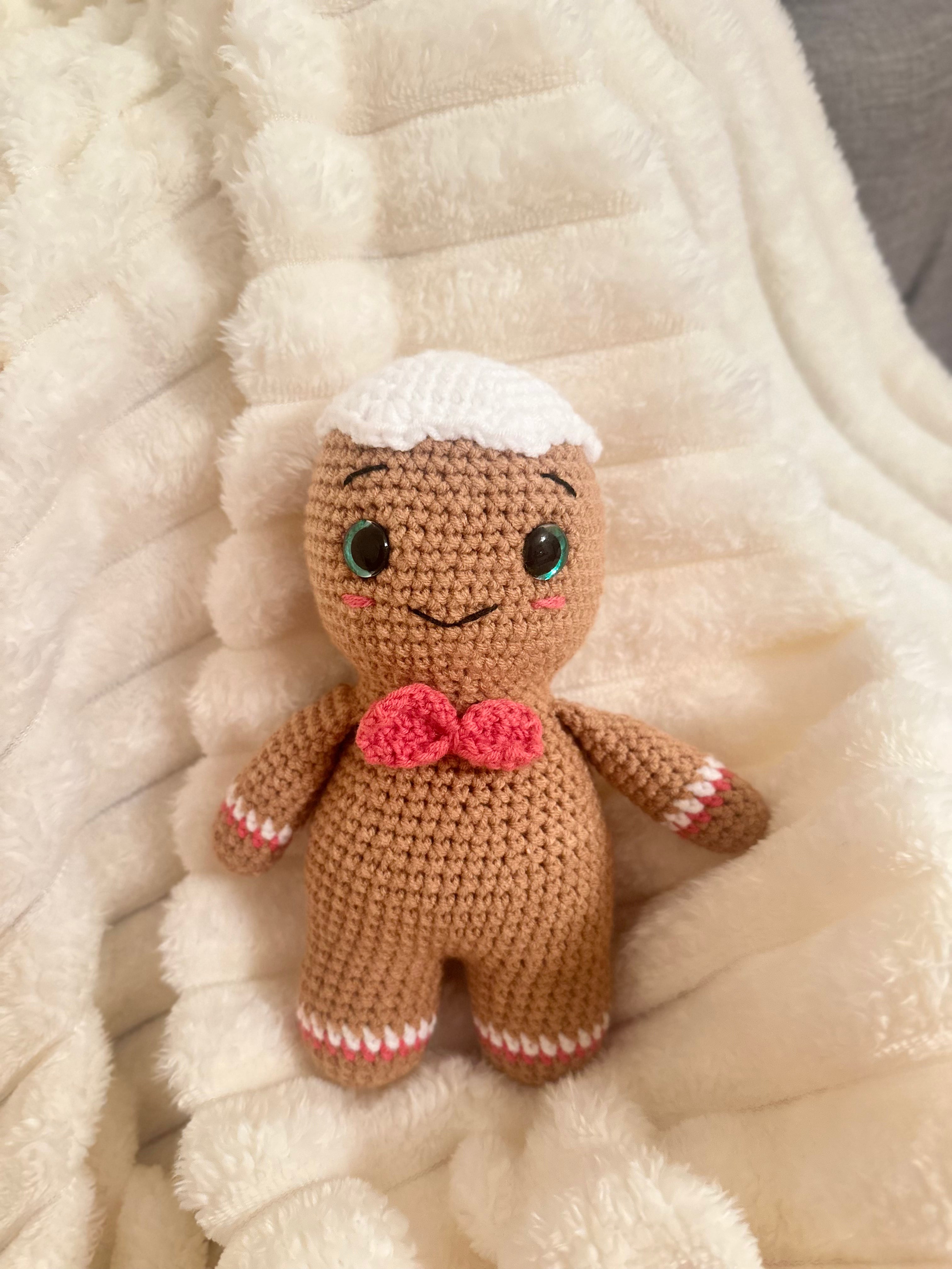 Crochet Gingerbread with icing hat