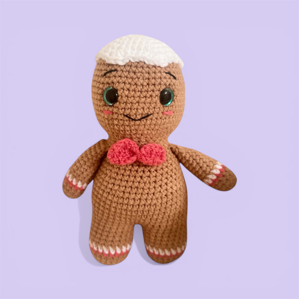 Crochet Gingerbread with icing hat