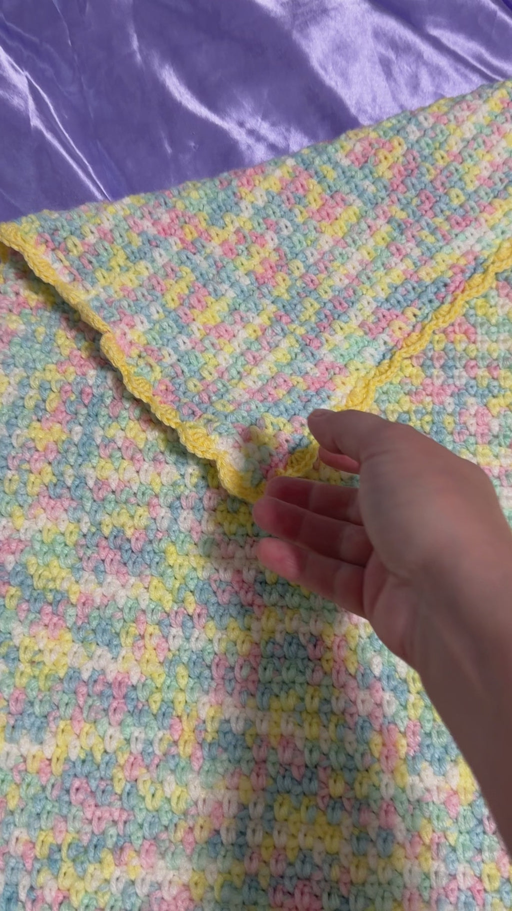 Pastel Dreams Crochet Baby Blanket