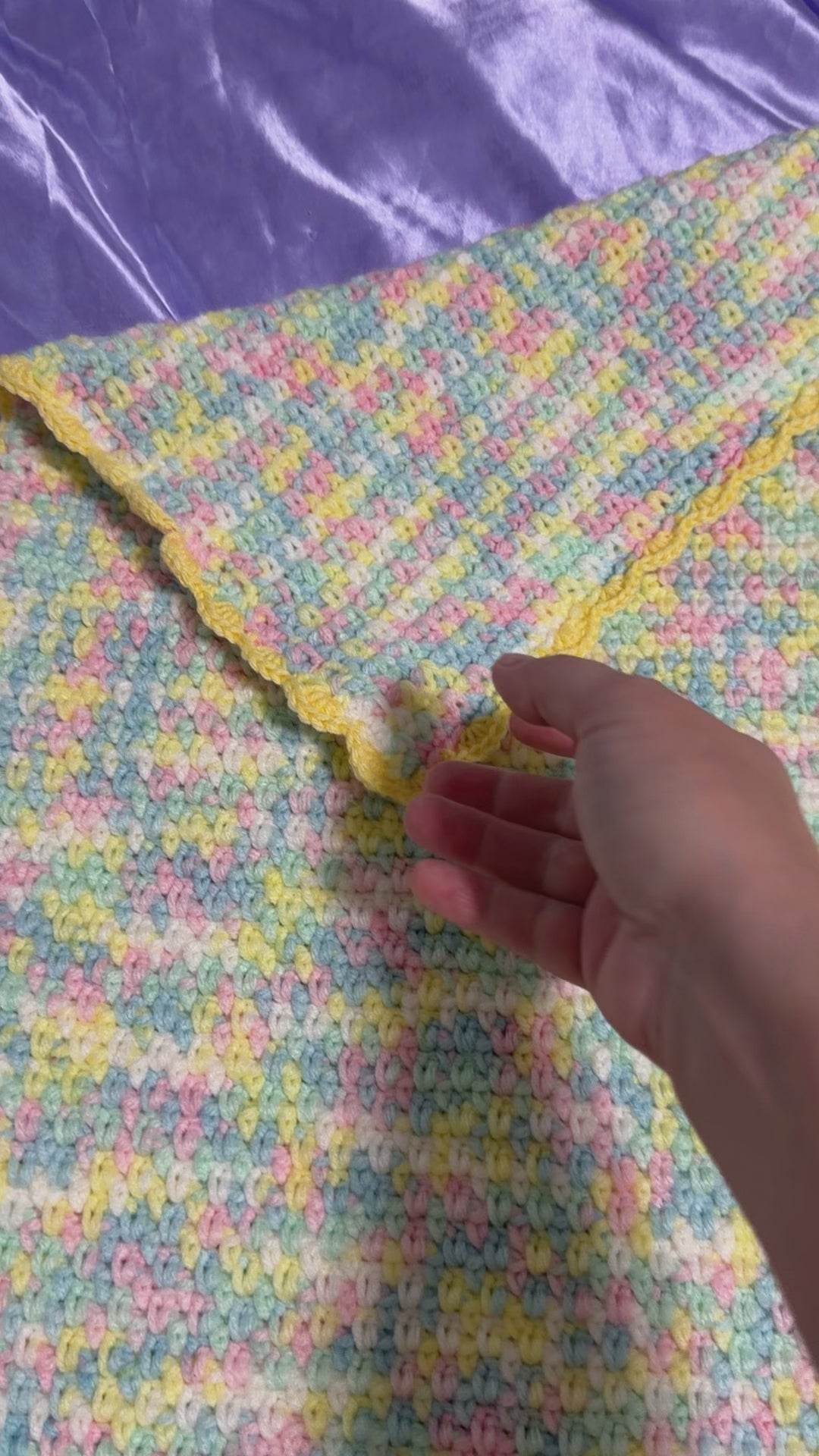 Pastel Dreams Crochet Baby Blanket